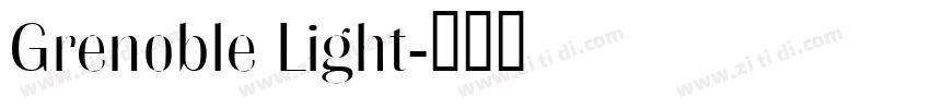 Grenoble Light字体转换